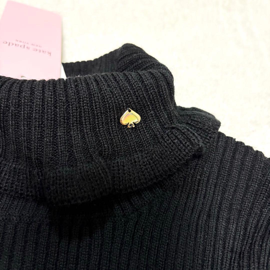 【新品】ケイトスペード トドラー スターダストドッキングワンピース ニット 黒