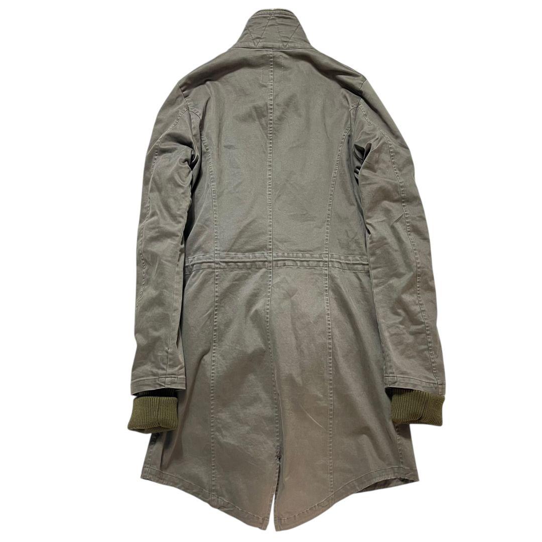 【 美品 】 オベリスク　モッズコート　フリースライナー　ビッグロゴ　襟ボア