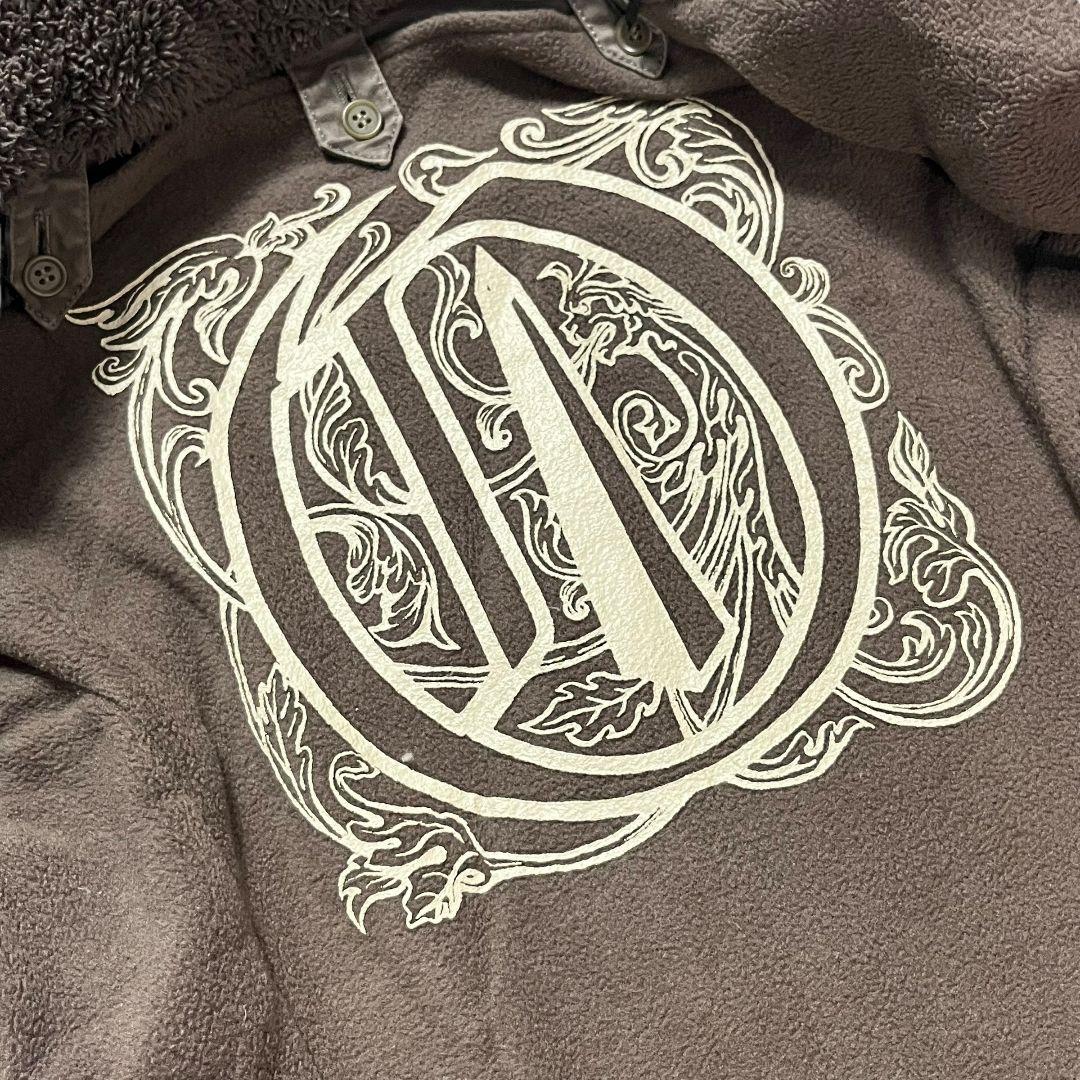 【 美品 】 オベリスク　モッズコート　フリースライナー　ビッグロゴ　襟ボア