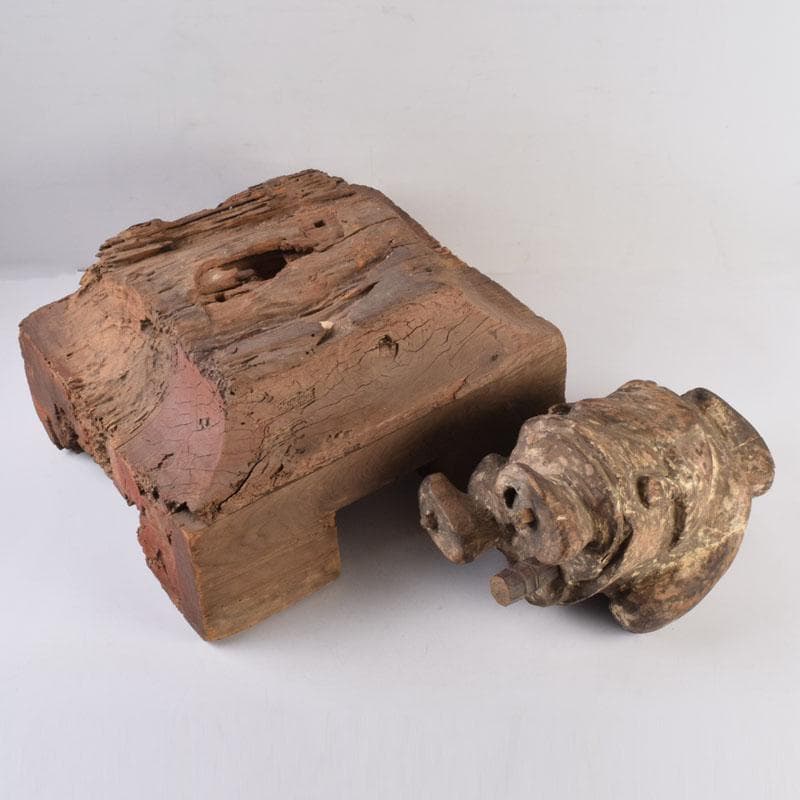 時代木彫　大黒天　仏像　縁起物　置物　N　8453A