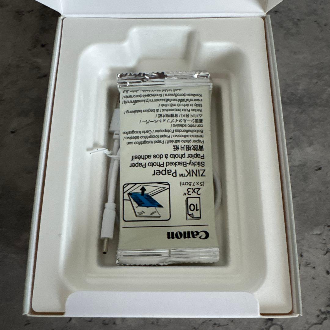 ま*◢様 美品Canon PV-223 WH ミニプリンターiNSPiC