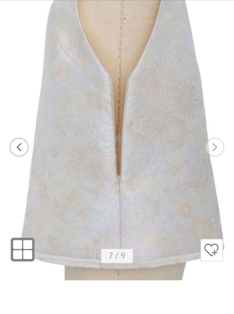 美品☆2024SSドゥロワー フラワージャガードキャミソール