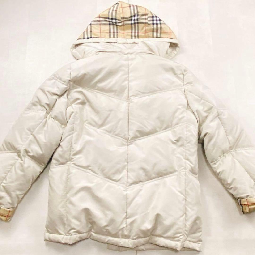 極美品 バーバリーロンドン 2way ノバチェック ダウンコート ワッペン