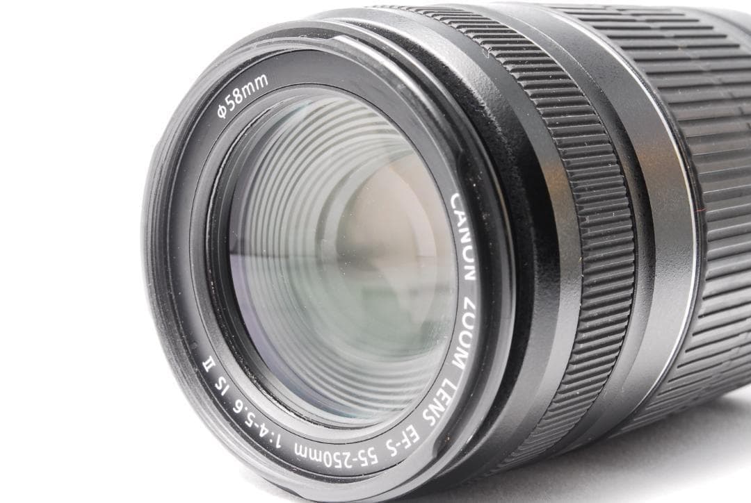 【美品】EF-S CANON 55-250 1:4-5.6 IS Ⅱ望遠レンズ