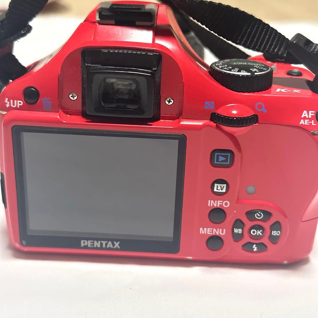 PENTAX K-x ダブルズームキット 赤 レッド