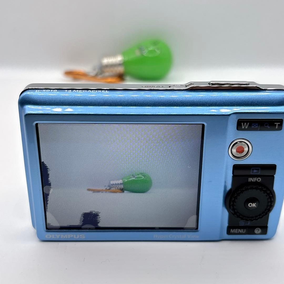 OLYMPUS μ-5010 ブルー　オリンパス　コンデジ　デジカメ　カメラ