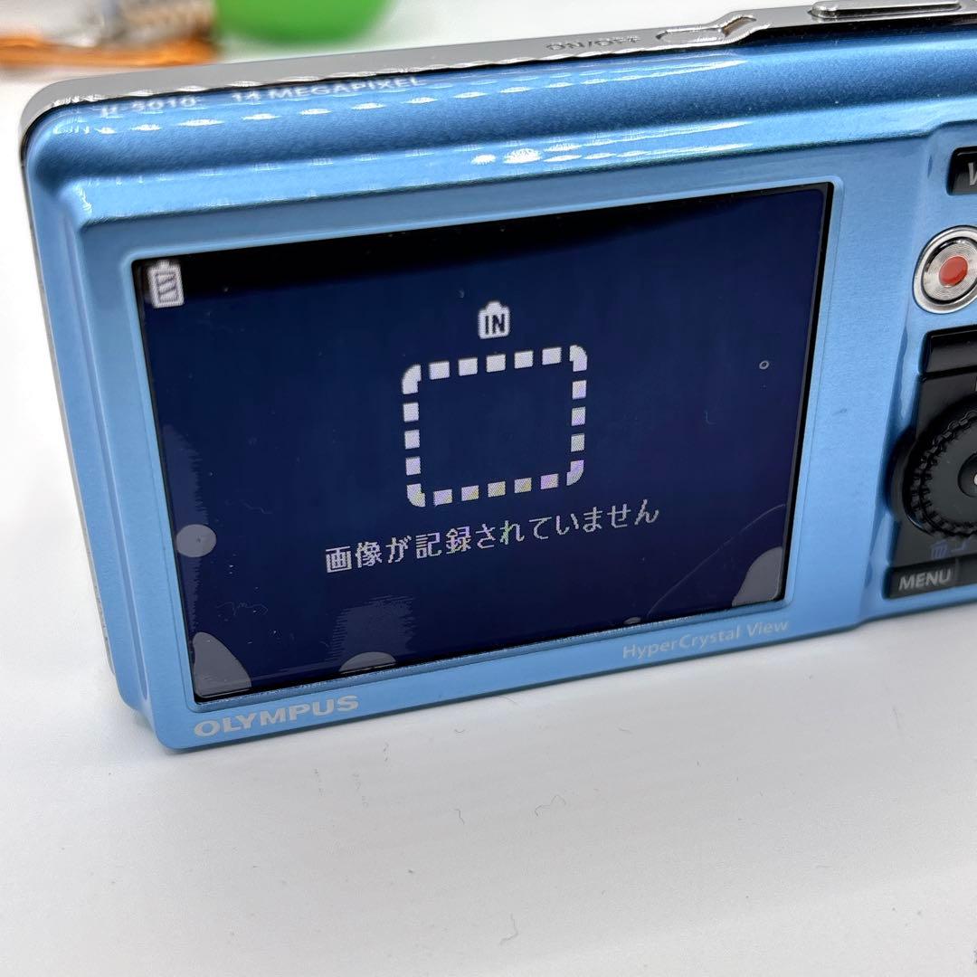 OLYMPUS μ-5010 ブルー　オリンパス　コンデジ　デジカメ　カメラ