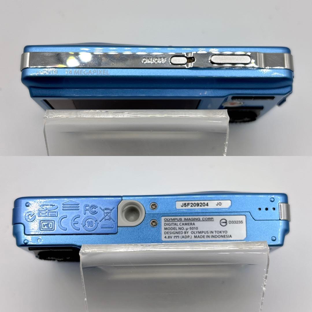 OLYMPUS μ-5010 ブルー　オリンパス　コンデジ　デジカメ　カメラ