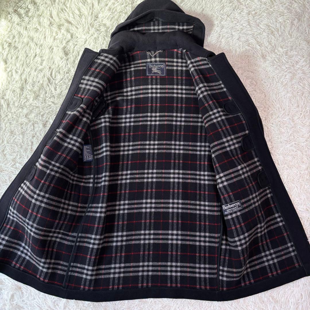 未使用級/XL相当✨バーバリー ダッフルコート ノバチェック イギリス製 付属品