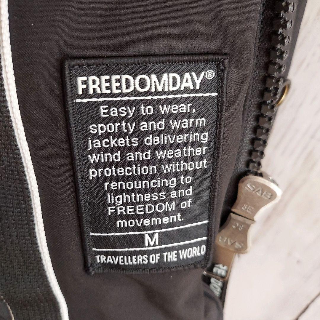 【FREEDOMDAY】フリーダムデイ フルジップ 中綿ジャケット L相当 黒
