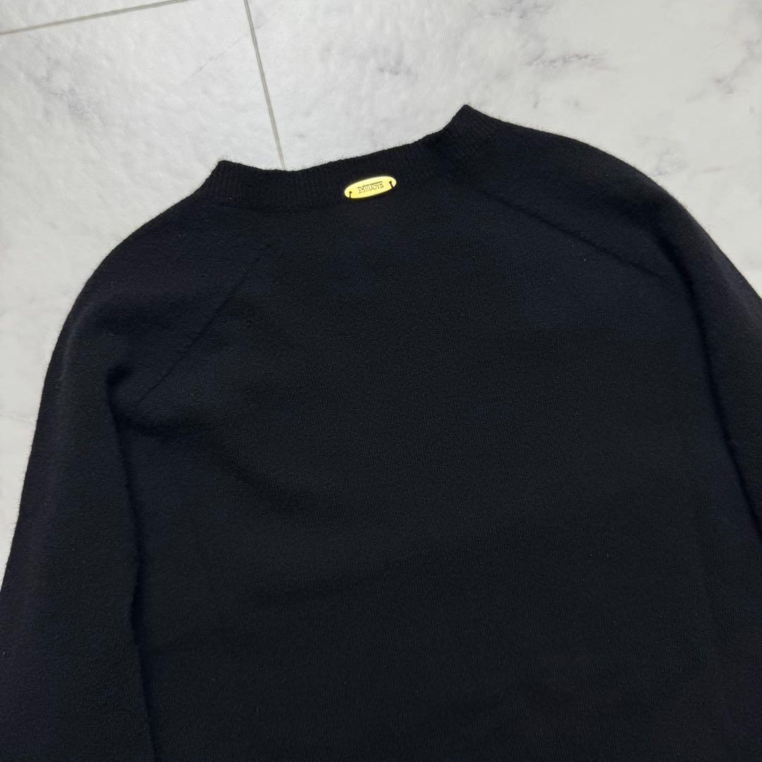 美品　Deuxieme Classe CAPRIクルーネックプルオーバー F黒