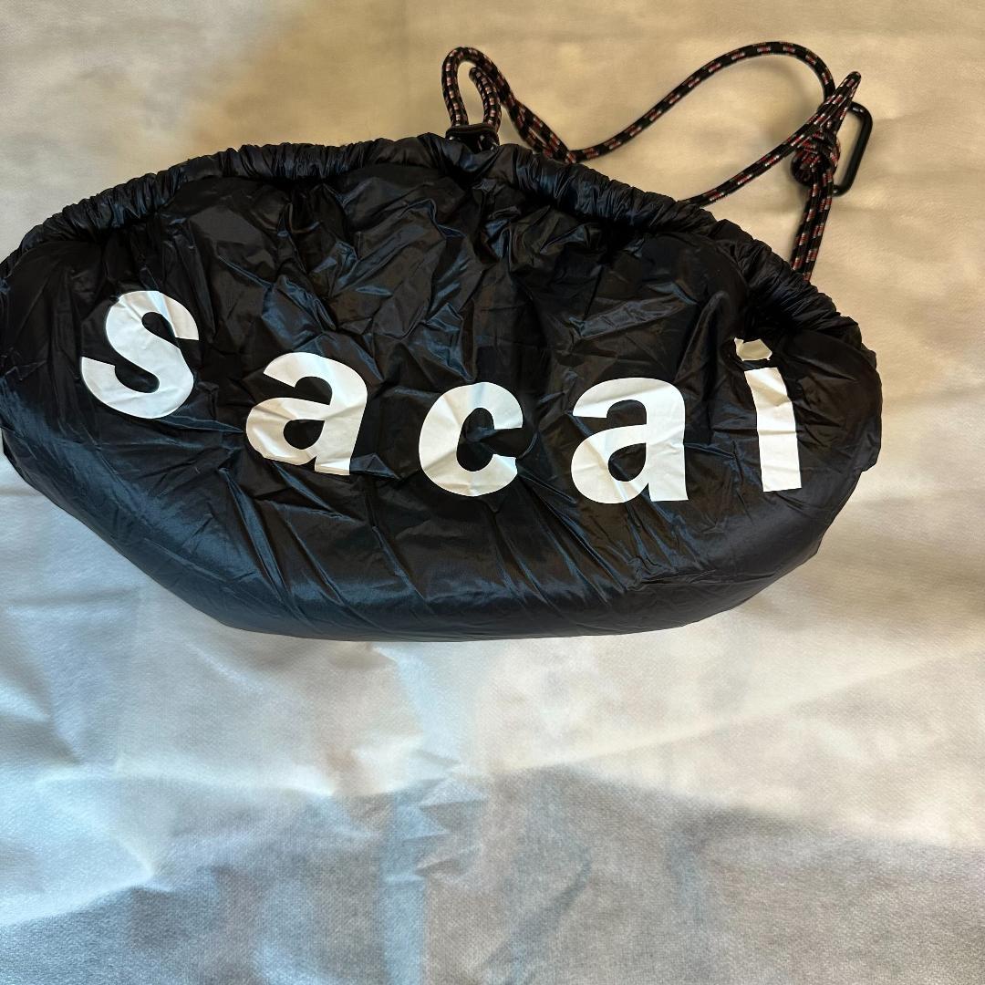 sacai サカイ 22SS ファーバッグ 黒 フリーサイズ