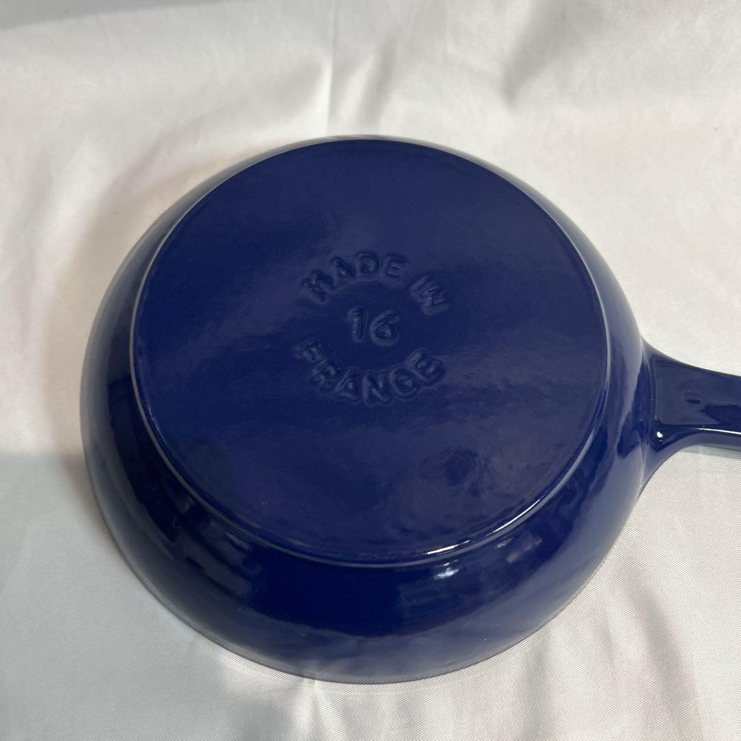 【美品】STAUB　スキレット　ロイヤルブルー　16cm