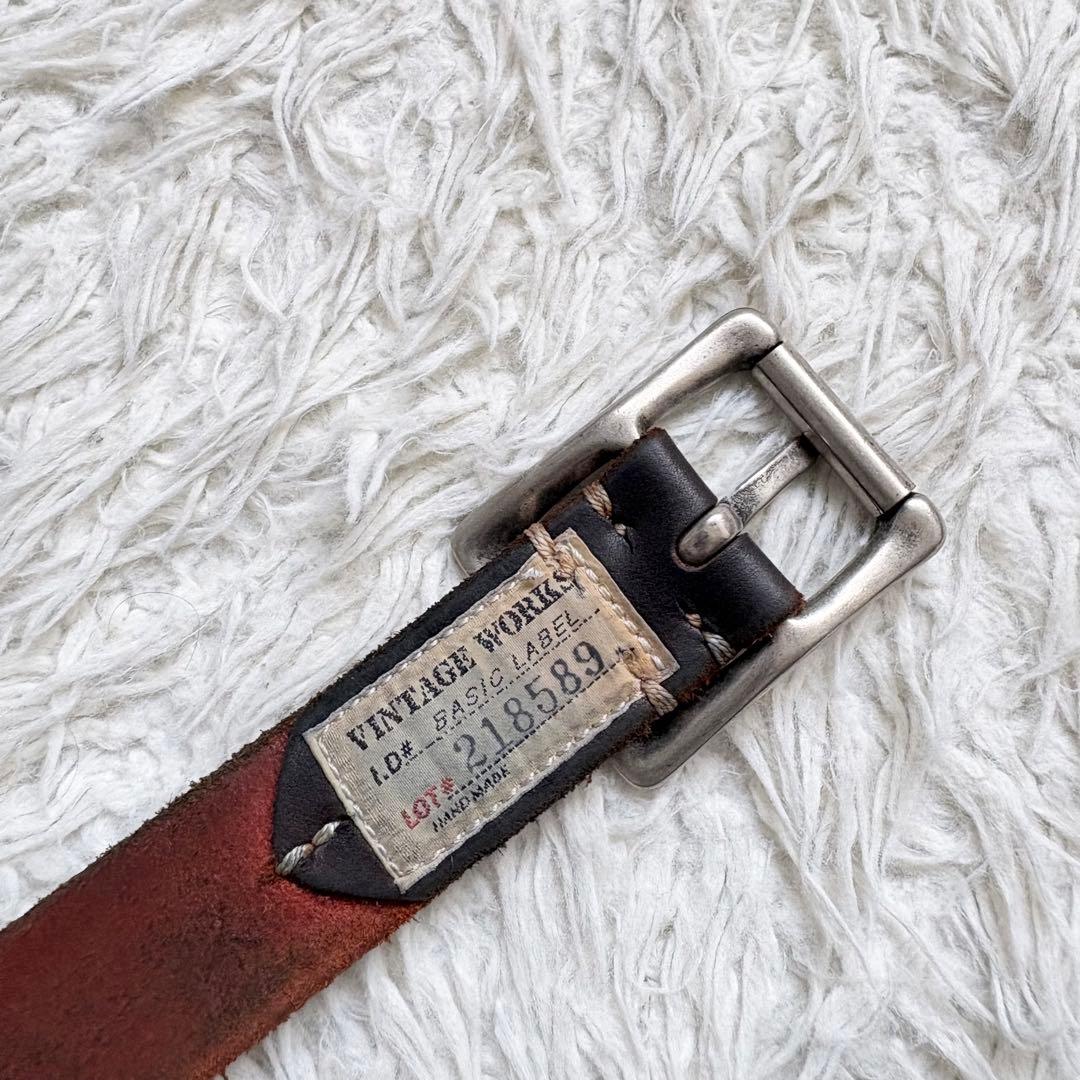 Vintage Works DH5679 35/89 レザー ベルト　缶付