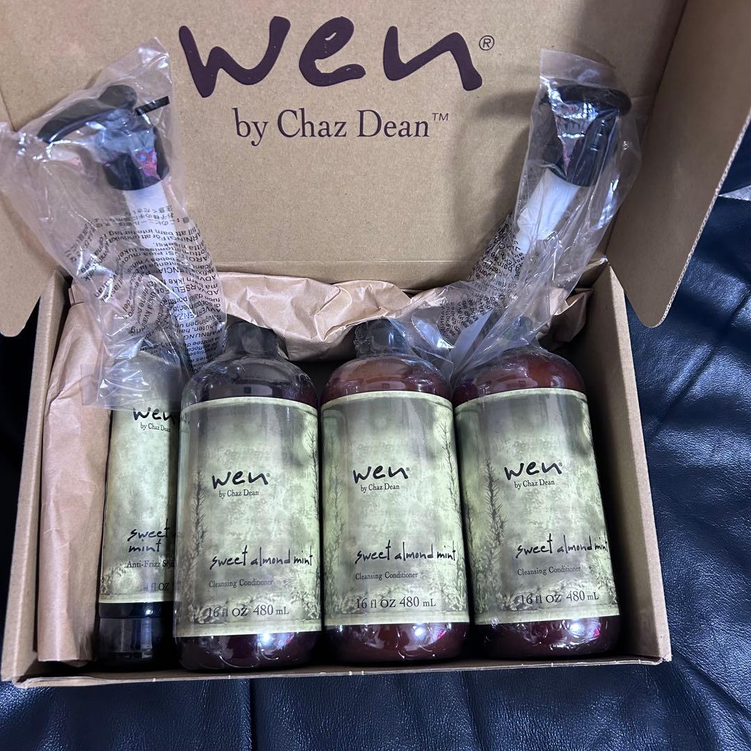 新品 ウェン クレンジング コンディショナー アーモンド 3本+クリーム1本
