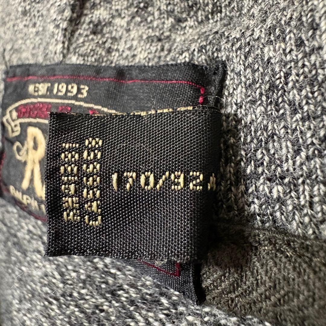 RRL ダブルアールエル フレンチテリーフルジップフーディー グレー系S