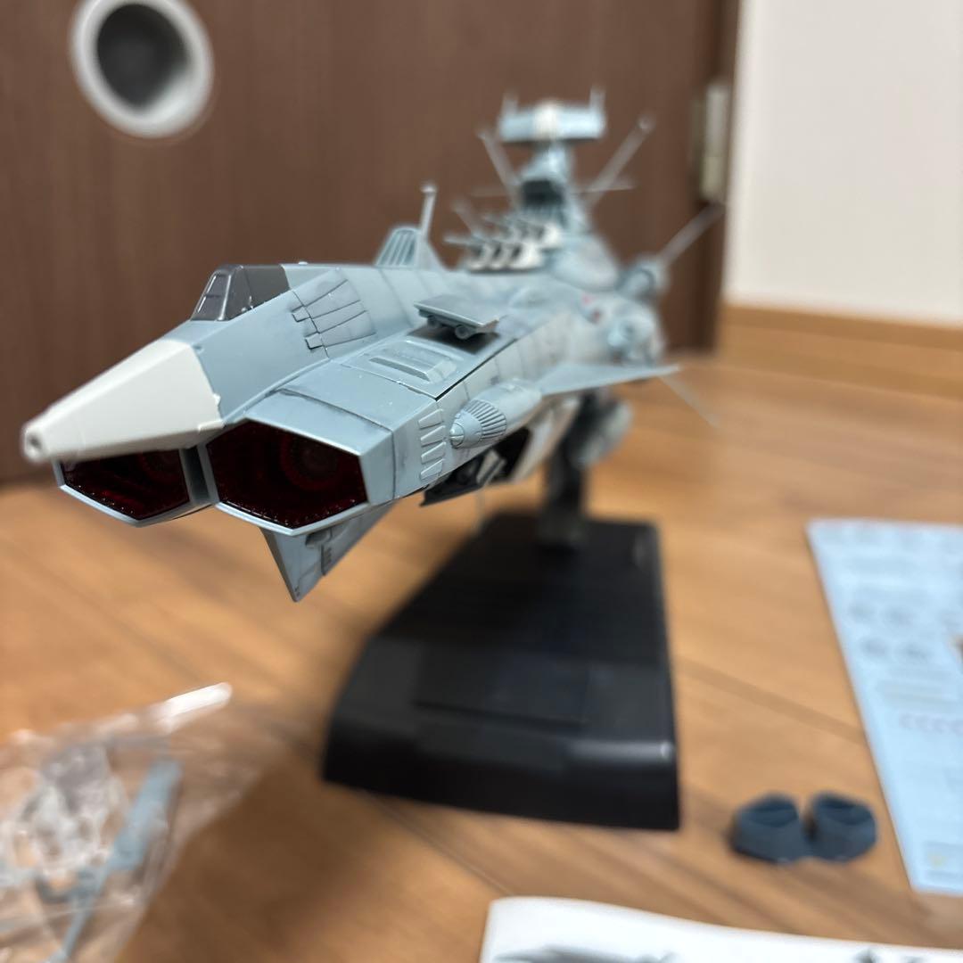 宇宙戦艦ヤマト1000分の1プラモデルアンドロメダ完成品