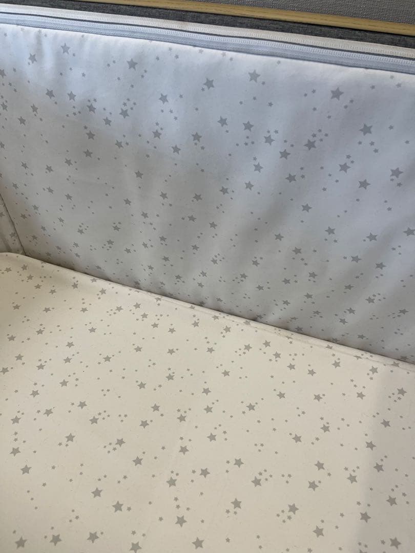 HZDMJ 折りたたみ式ベビーベッド グレー