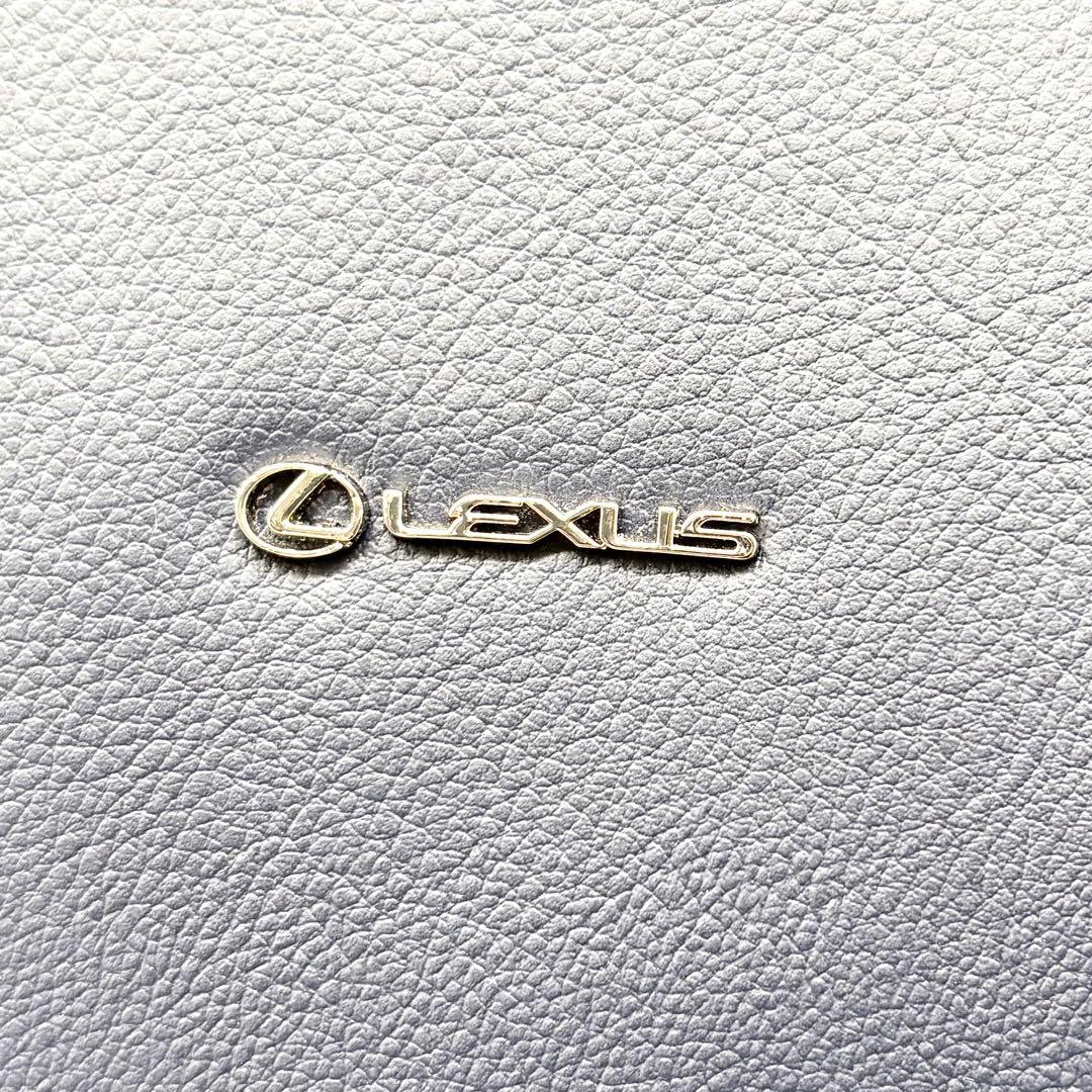 【未使用級】レクサス トートバッグ ヴィーガンレザー 肩掛け A4可 ネイビー