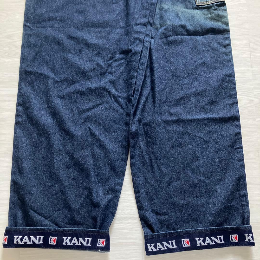 新品 KARL KANI オーバーサイズ リジッドデニム オーバーオール B系