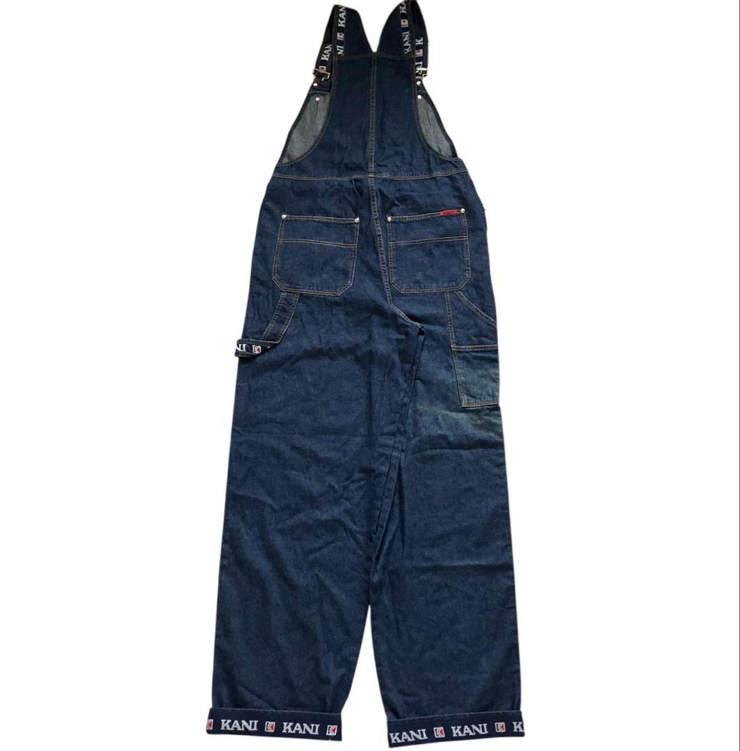 新品 KARL KANI オーバーサイズ リジッドデニム オーバーオール B系