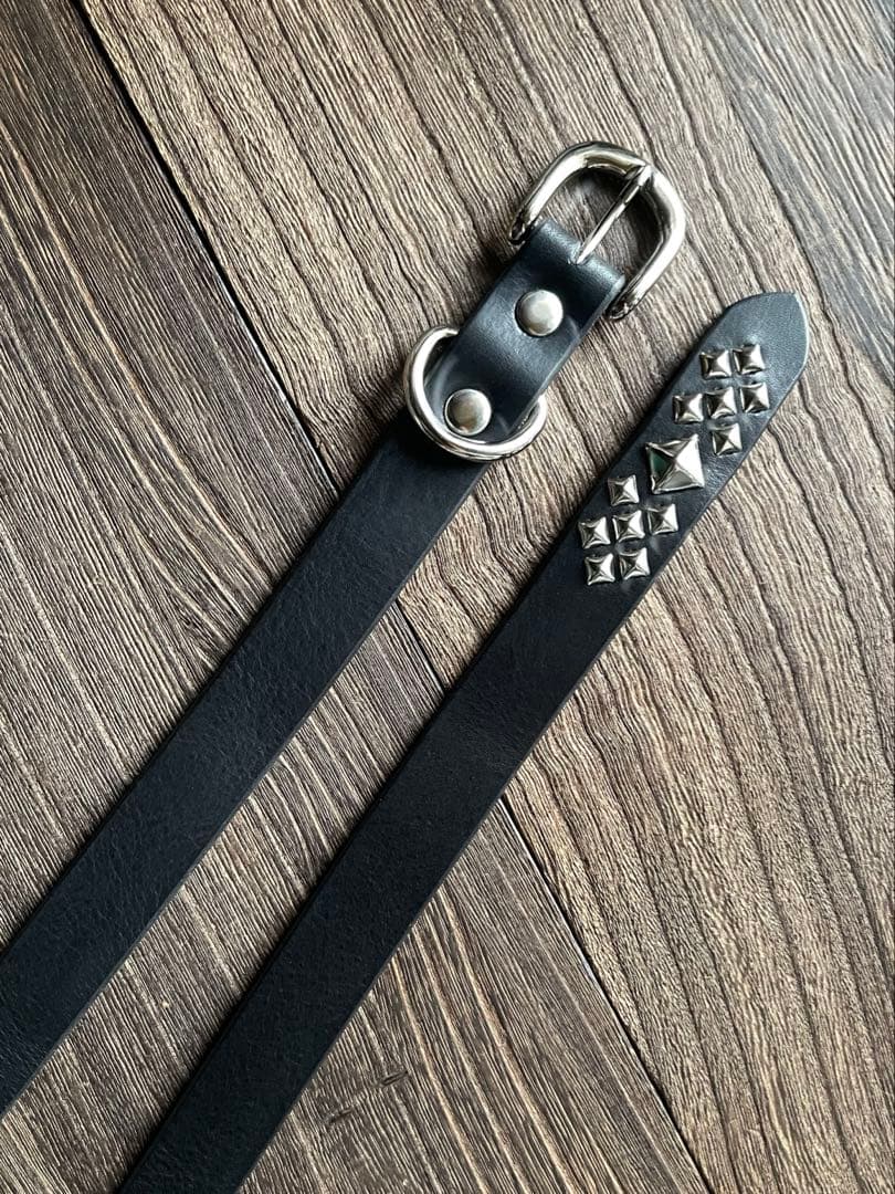 スタッズナローロングベルト　シルバー　ミッスーリ　HTC CALEE