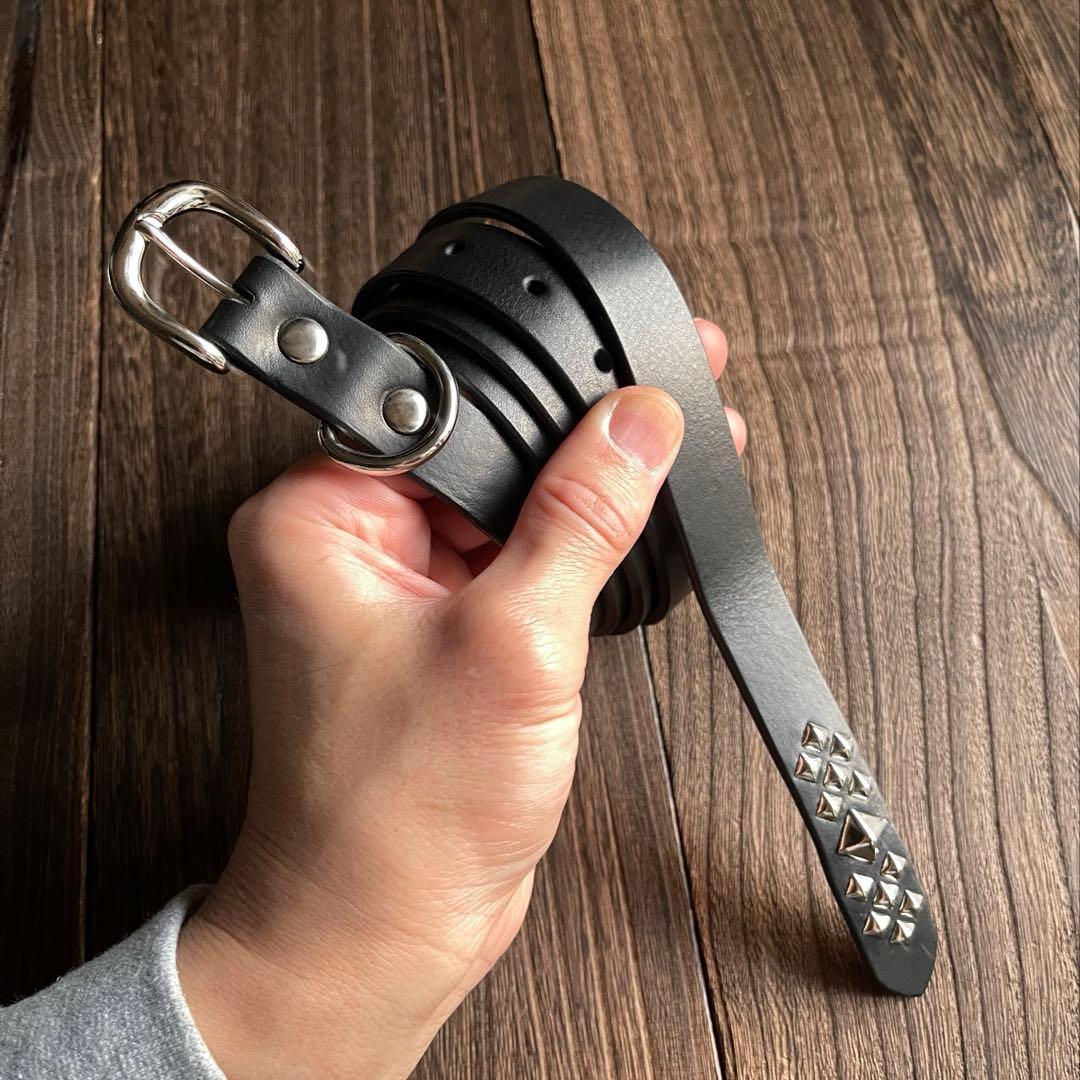 スタッズナローロングベルト　シルバー　ミッスーリ　HTC CALEE