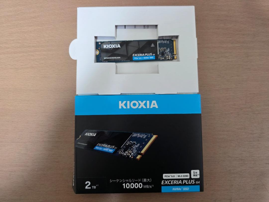 内蔵型SSD KIOXIA EXCERIA PLUS G4 2TB 10,000MBs