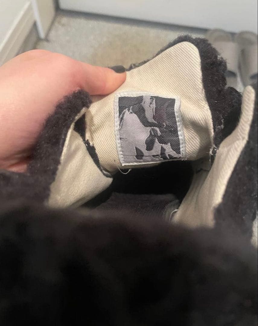 rick owens abstract fur スニーカー