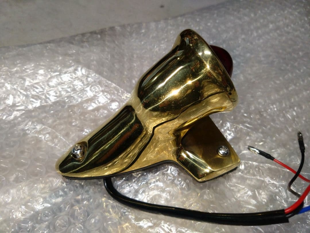 真鍮製 LED テールランプ チョッパー ハーレー ショベルヘッド パンヘッド