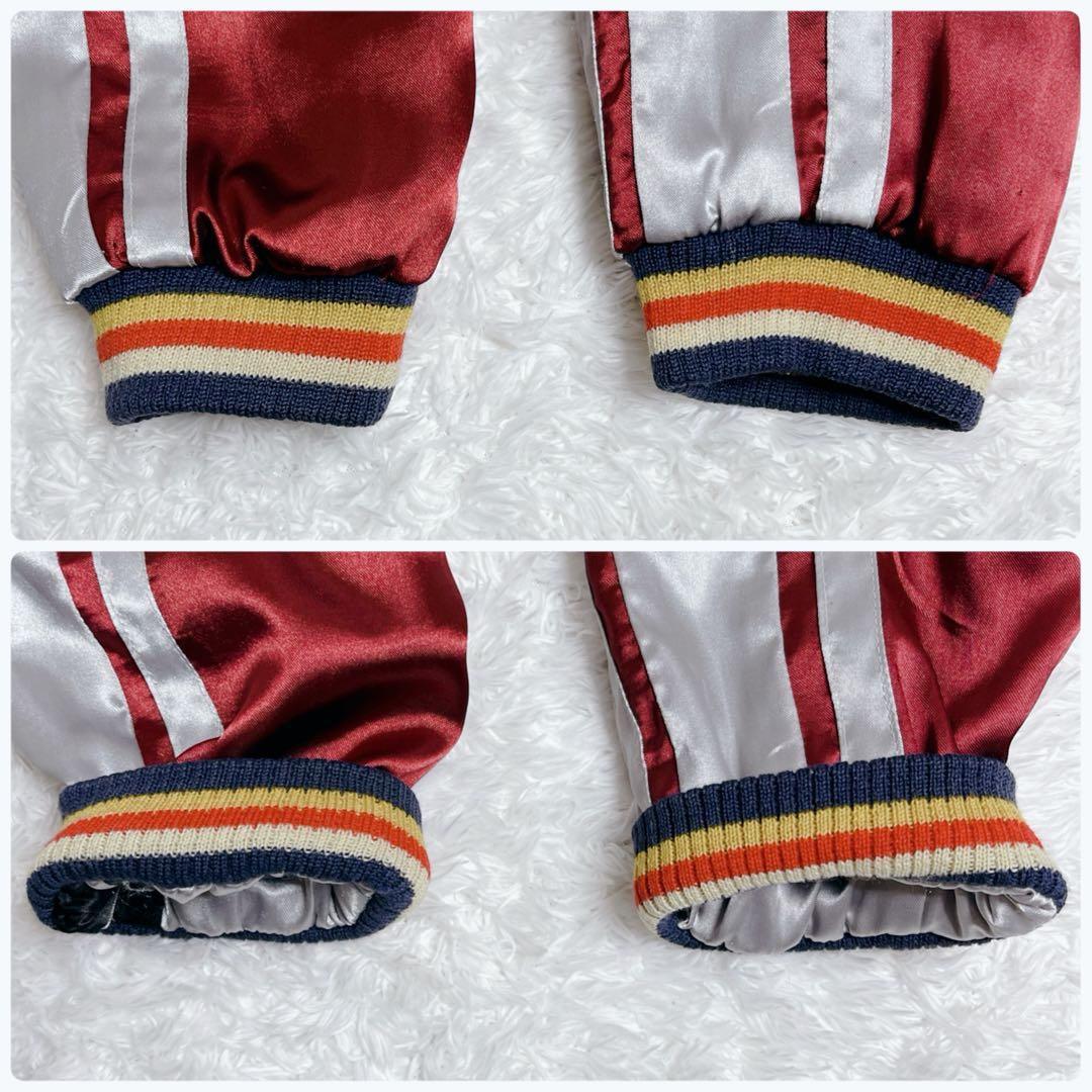 極希少✨東洋エンタープライズ スカジャン リバーシブル サテン ラメ 刺繍 日本