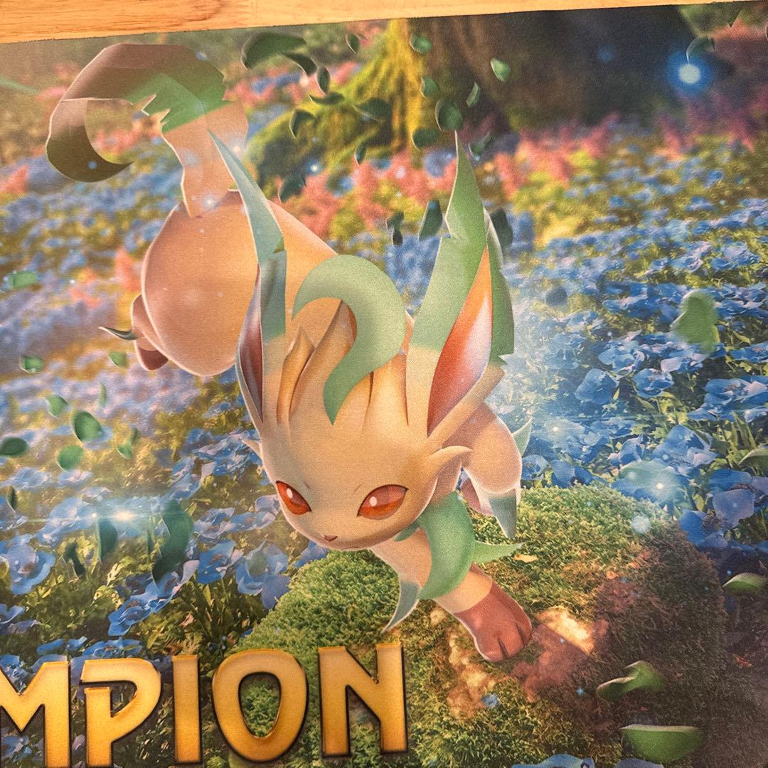 【みみ】ポケモンカード　プレイマット　リーフィア