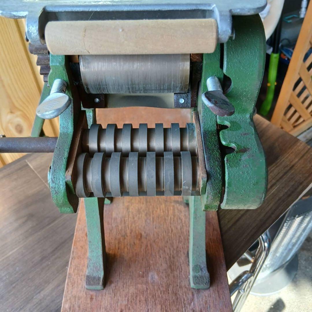 【動作良好】小野式製麺機 2型両刃 手動製麺機 ラーメン・うどん・そば