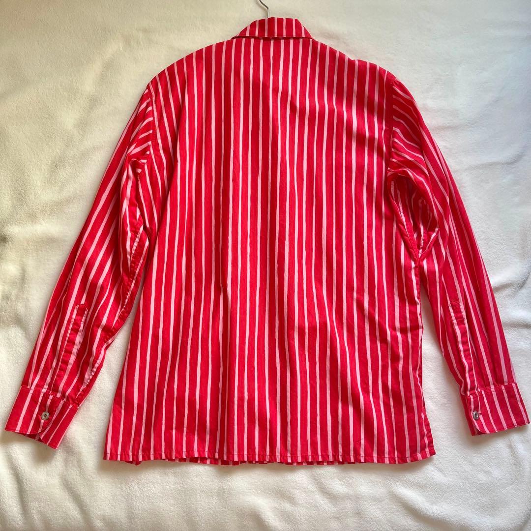 【美品】marimekko レッド×ピンクストライプ XS ヨカポイカ