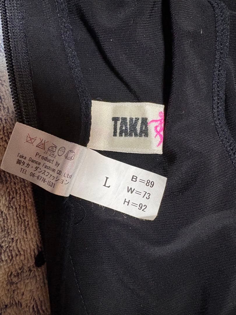 社交ダンス用黒ワンピース