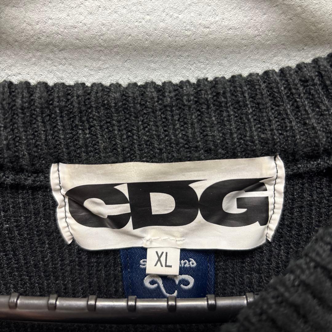 COMME des GARÇONS 短丈黒セーター　black CDG