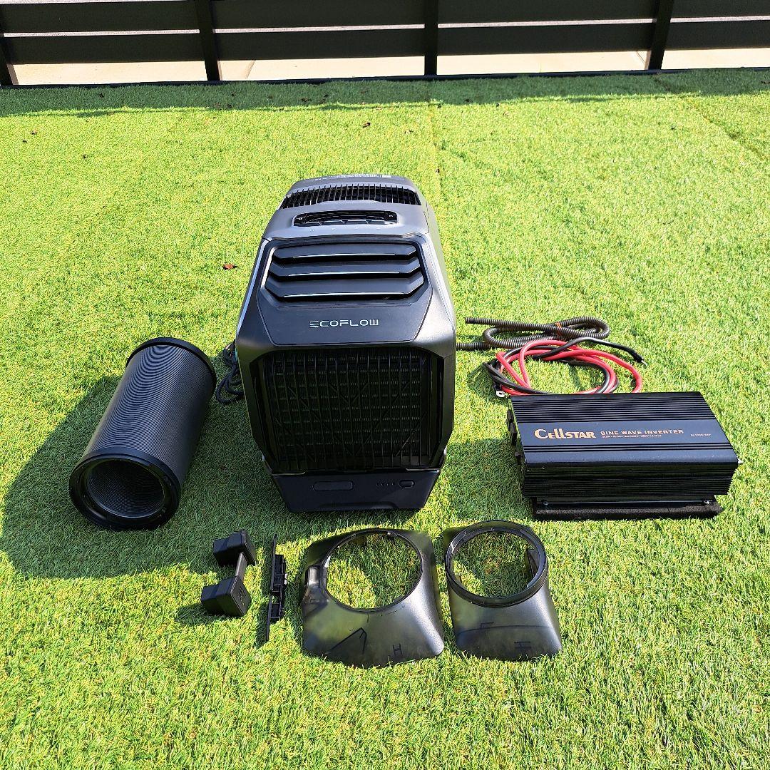 EcoFlow WAVE2 冷暖房ポータブルエアコン本体、バッテリーパックセット