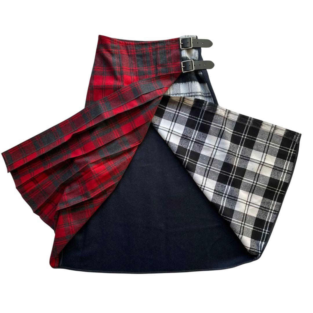 オニールオブダブリン マルチコンビネーションキルト プリーツスカート ロング