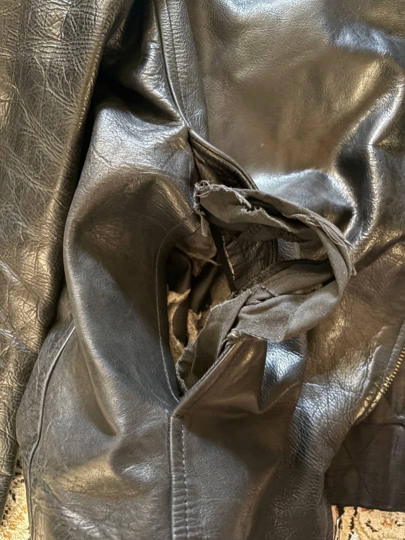 【希少】OLD GAP 黒 レザージャケット XL