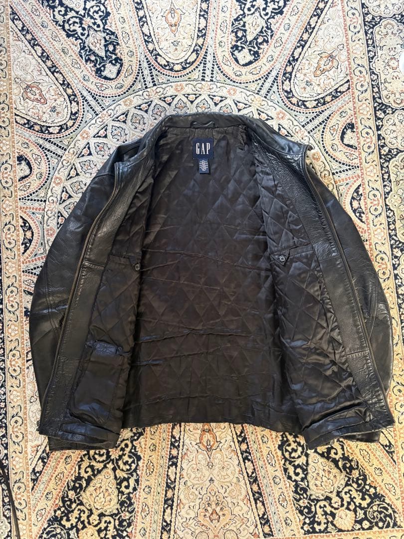 【希少】OLD GAP 黒 レザージャケット XL