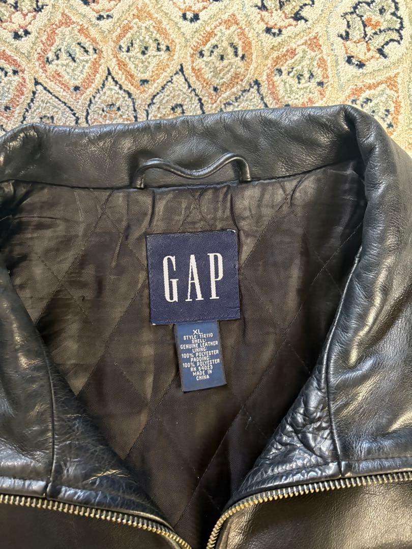 【希少】OLD GAP 黒 レザージャケット XL