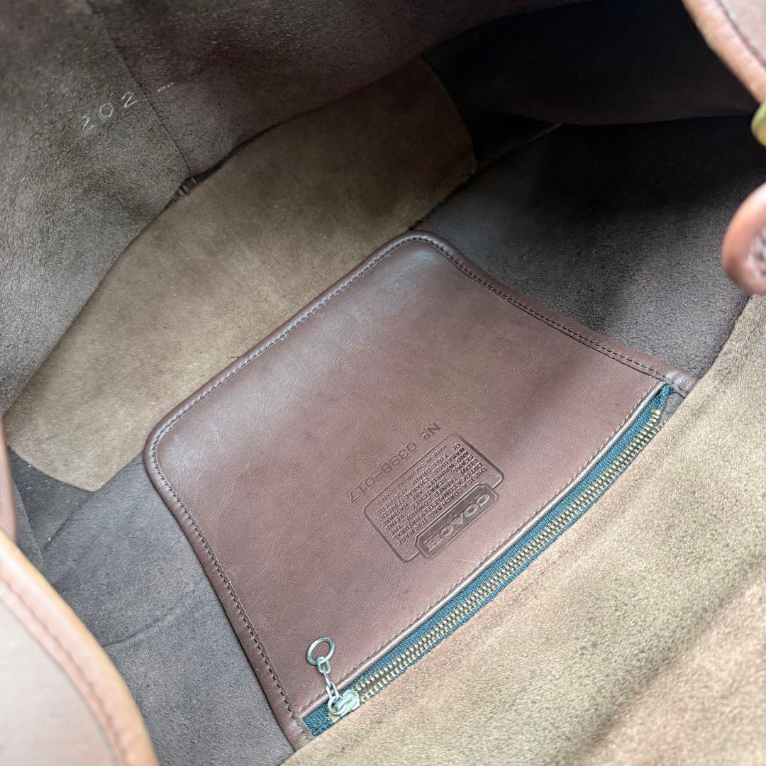 コーチ メトロポリタン ビジネスバッグ ブラウン レザー ターンロック