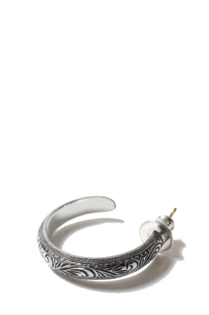 アクセサリー Engraved Hoop Earring (Single)