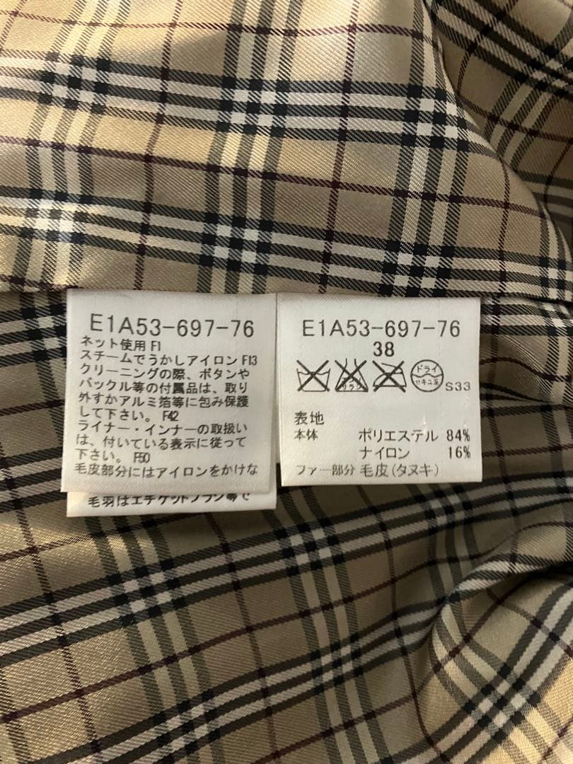 BURBERRY BLUE LABEL モッズコート 38サイズ