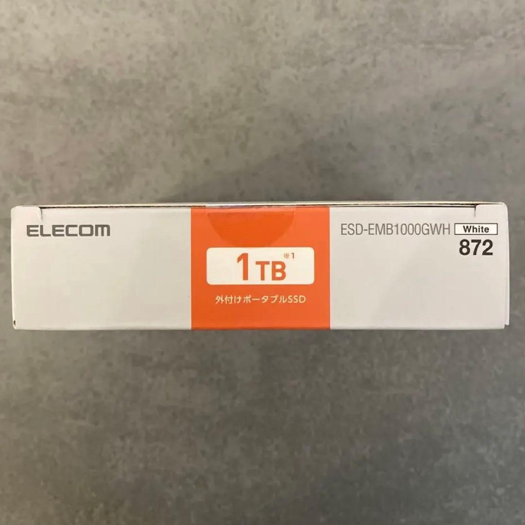 ELECOM 1TB 外付けSSD ESD-EMB1000GWH