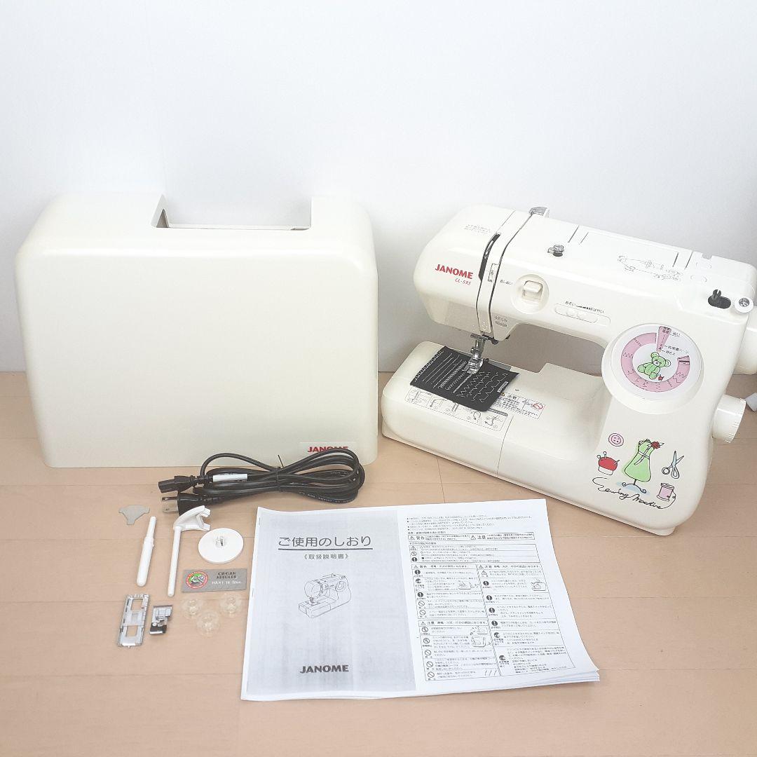 【美品】ジャノメコンパクト電子ミシン本体CL-595　未使用品動作確認済み