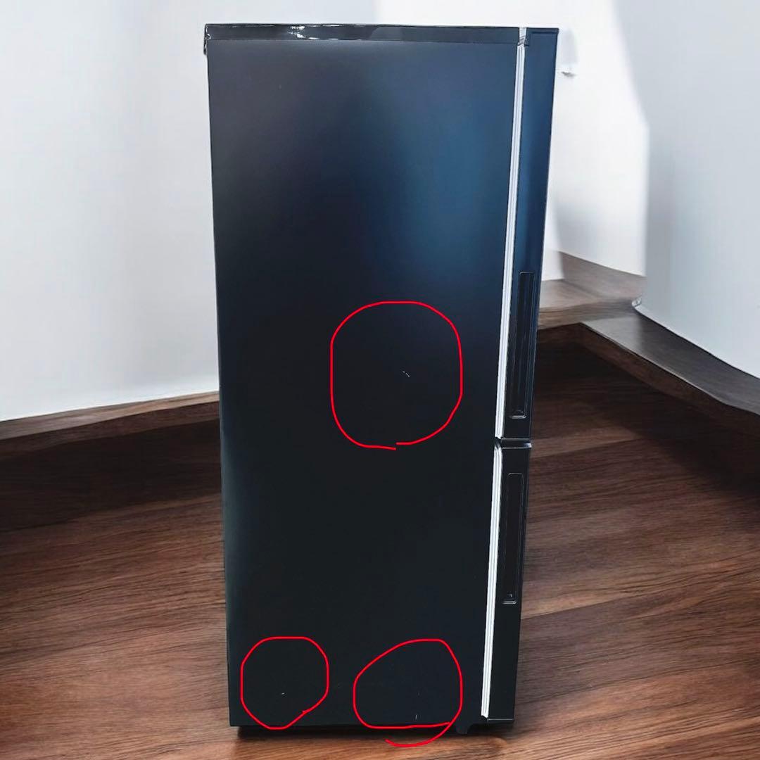 ★送料設置費込み★2024年製ニトリ２ドア140L冷蔵庫ブラック黒