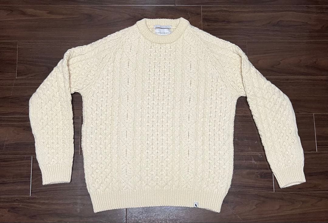 PEREGRINE ペレグリン アイボリー 未使用品 ケーブルニット