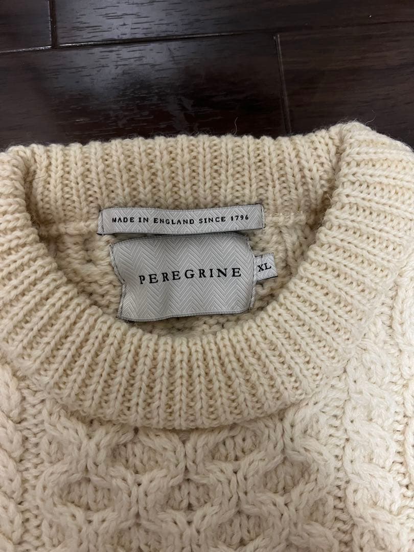 PEREGRINE ペレグリン アイボリー 未使用品 ケーブルニット