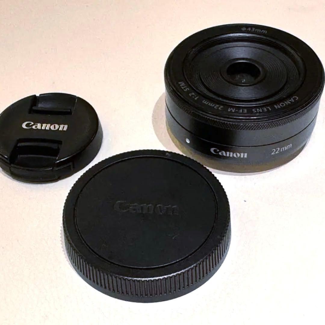 Canon EF-M 22mm F2.0 1:2 STM レンズ　グラファイト